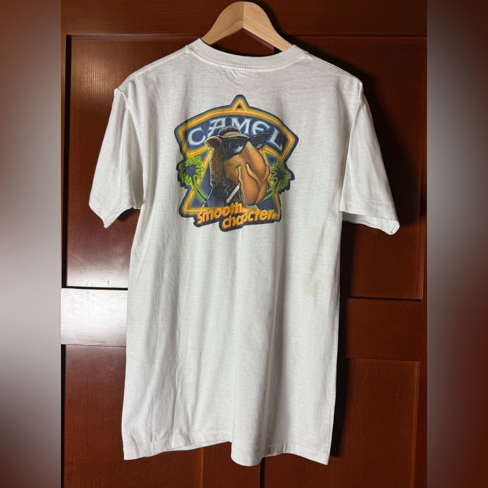 90’s Vintage Camel Smooth Character Graphic White T-Shirt Size XL - Picture 3 of 8